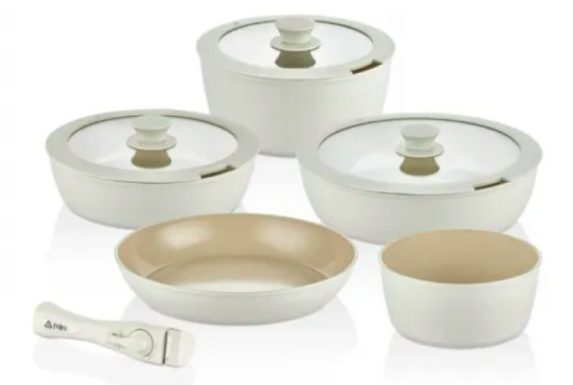 FALEZ AURIS SERAMİK 9 PARÇA TENCERE SETİ