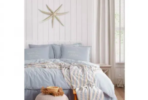 İYİ GECELER İSTANBUL MYSTIC OCEAN ÇİFT KİŞİLİK NEVRESİMLİ PİKE SET