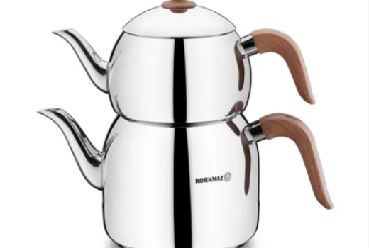 KORKMAZ RETRO AHŞAP ÇAYDANLIK TAKIMI A196