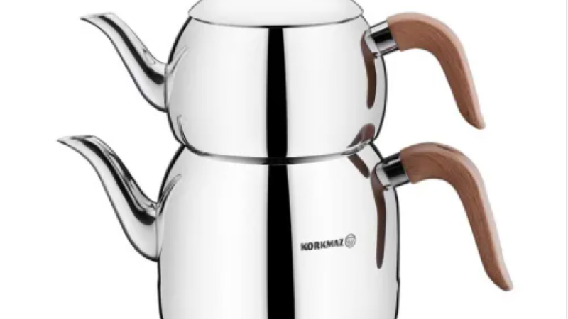 KORKMAZ RETRO AHŞAP ÇAYDANLIK TAKIMI A196