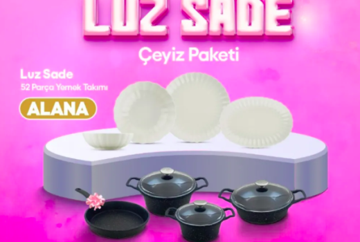 KÜTAHYA LUZ SADE ÇEYİZ PAKETİ