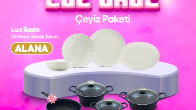 KÜTAHYA LUZ SADE ÇEYİZ PAKETİ