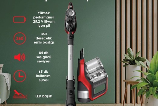 Philips Şarjlı Dikey Süpürge XC7043/01
