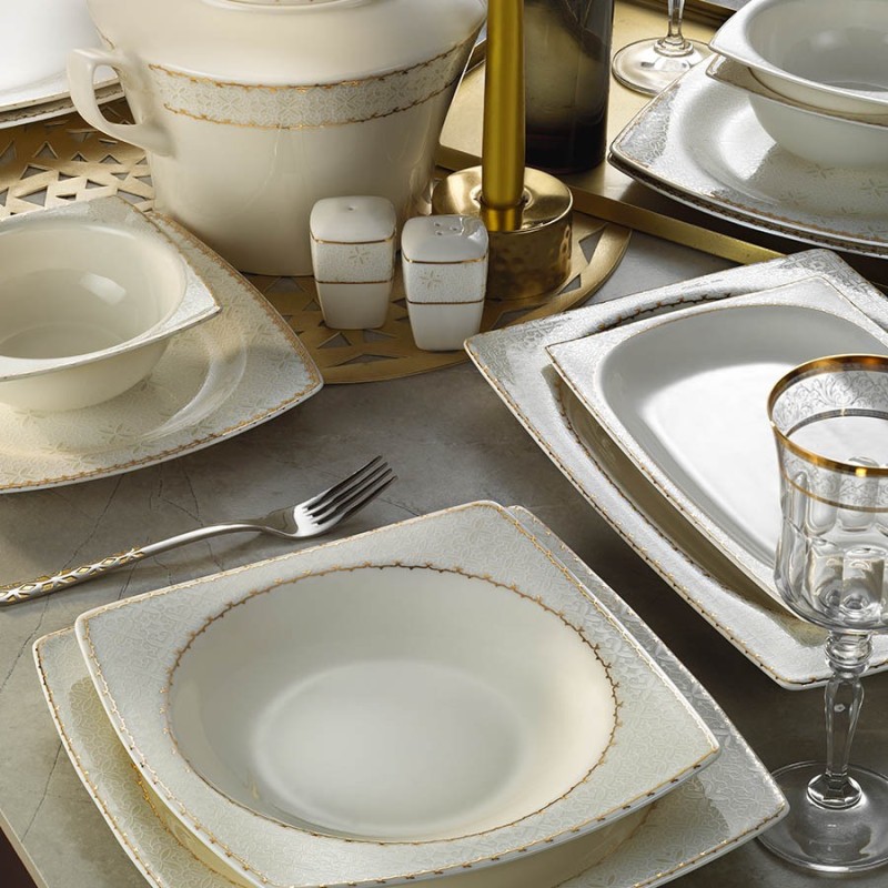 KÜTAHYA BONE MARE 62 PARÇA YEMEK TAKIMI BNMR62YT4301136421