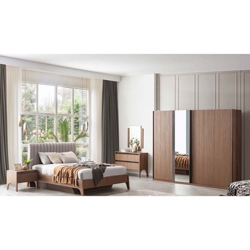 WOOD BAZALI YATAK ODASI