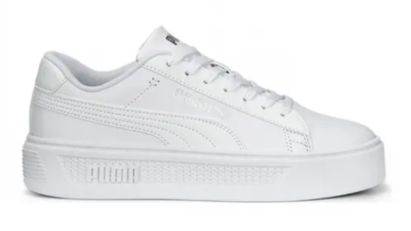 PUMA 39075801 SMASH PLATFORM V3 BEYAZ KADIN SNEAKER AYAKKABI