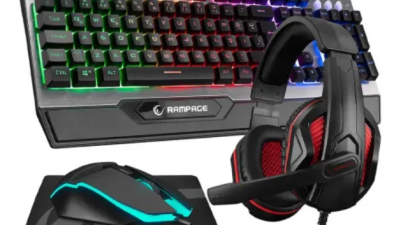 RAMPAGE STEELY GAMING SET KM-26