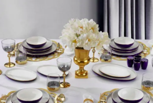 SCHAFER ADEL NAVY BLUE 56 PARÇA YEMEK TAKIMI