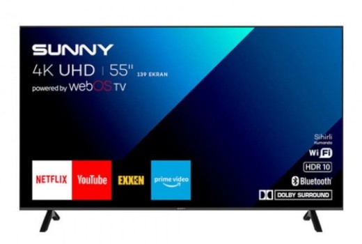 SUNNY 55" 139 EKRAN FRAMELESS UHD 4K WEBOS SMART TELEVİZYON