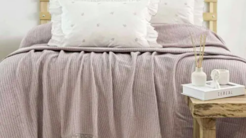 ZEBRA CASA ROSY ÇİFT KİŞİLİK NAKIŞLI PİKE TAKIMI